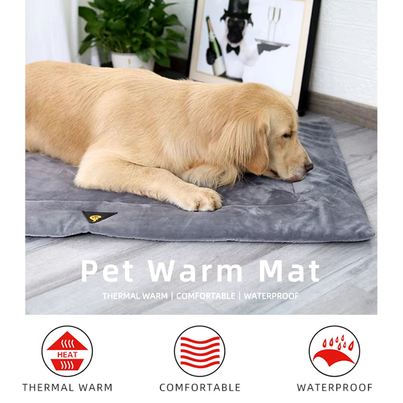 Dog Bed Self Heating Pet Pads Dog Blanket Cat Bed Puppy Pet Thermal Mat Blanket Sofa Cushion Home Winter Warm Sleeping Cover