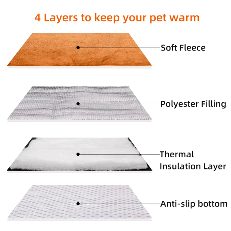 Dog Bed Self Heating Pet Pads Dog Blanket Cat Bed Puppy Pet Thermal Mat Blanket Sofa Cushion Home Winter Warm Sleeping Cover