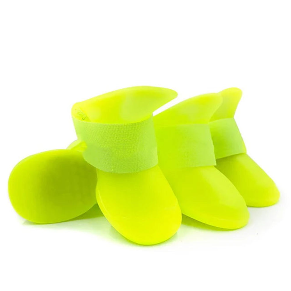 4Pcs Non-Slip Silicone Dog Boots