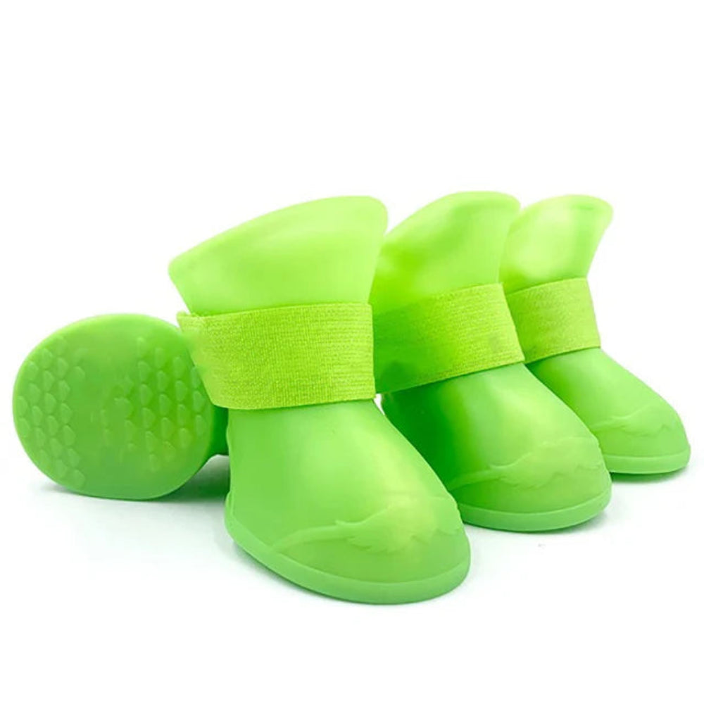 4Pcs Non-Slip Silicone Dog Boots