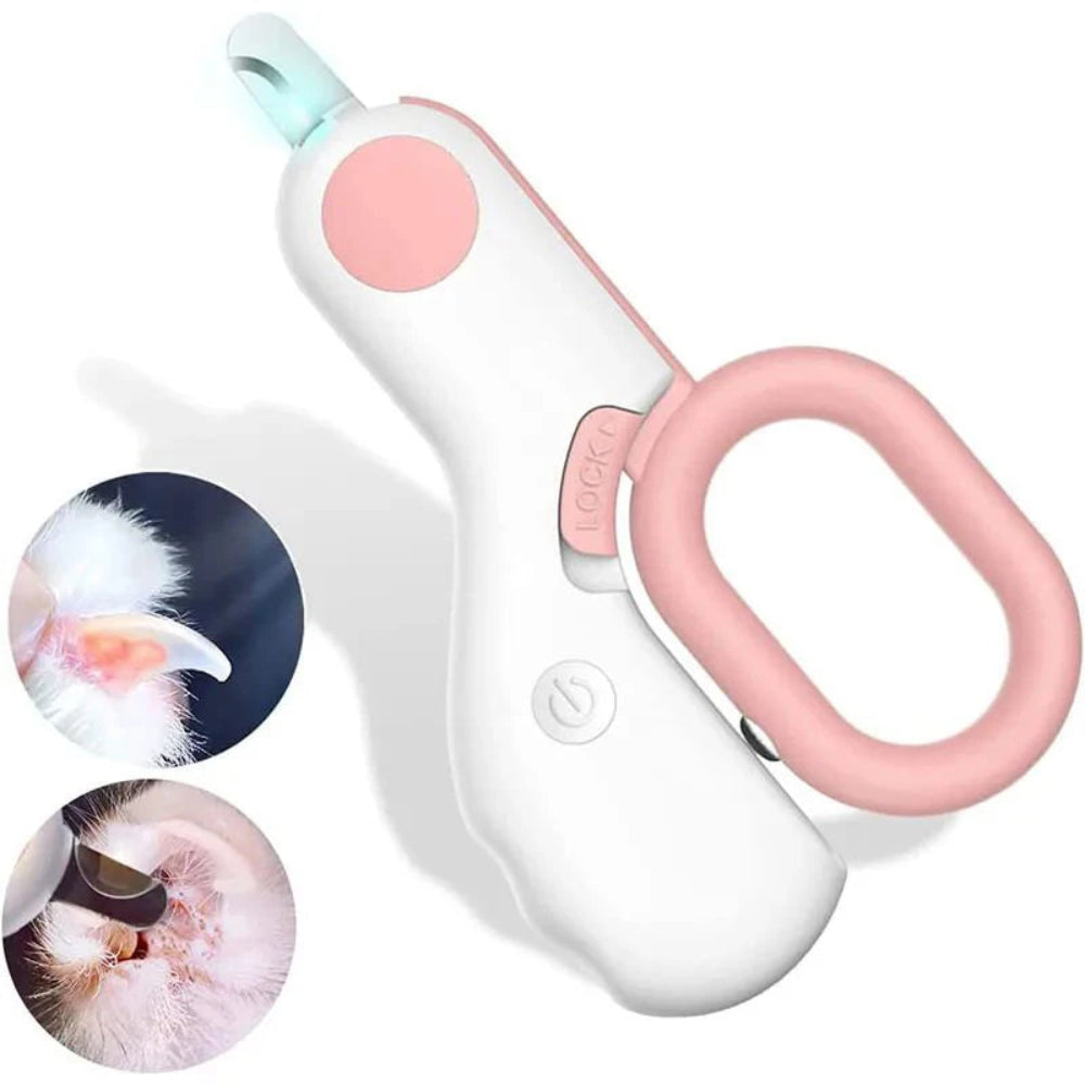 LED Light Pet Nail Clipper with Safety Lock