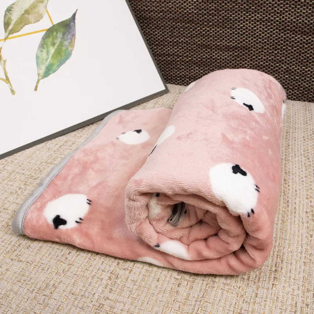 Cartoon Flannel Pet Blanket