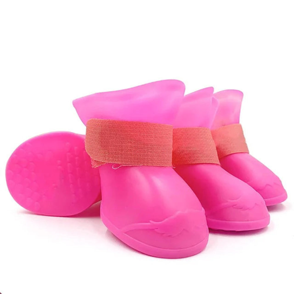 4Pcs Non-Slip Silicone Dog Boots