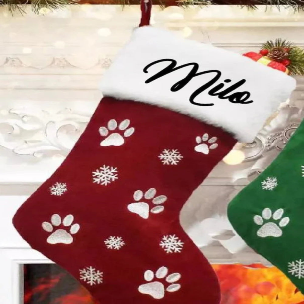 Personalized Paw Stockings