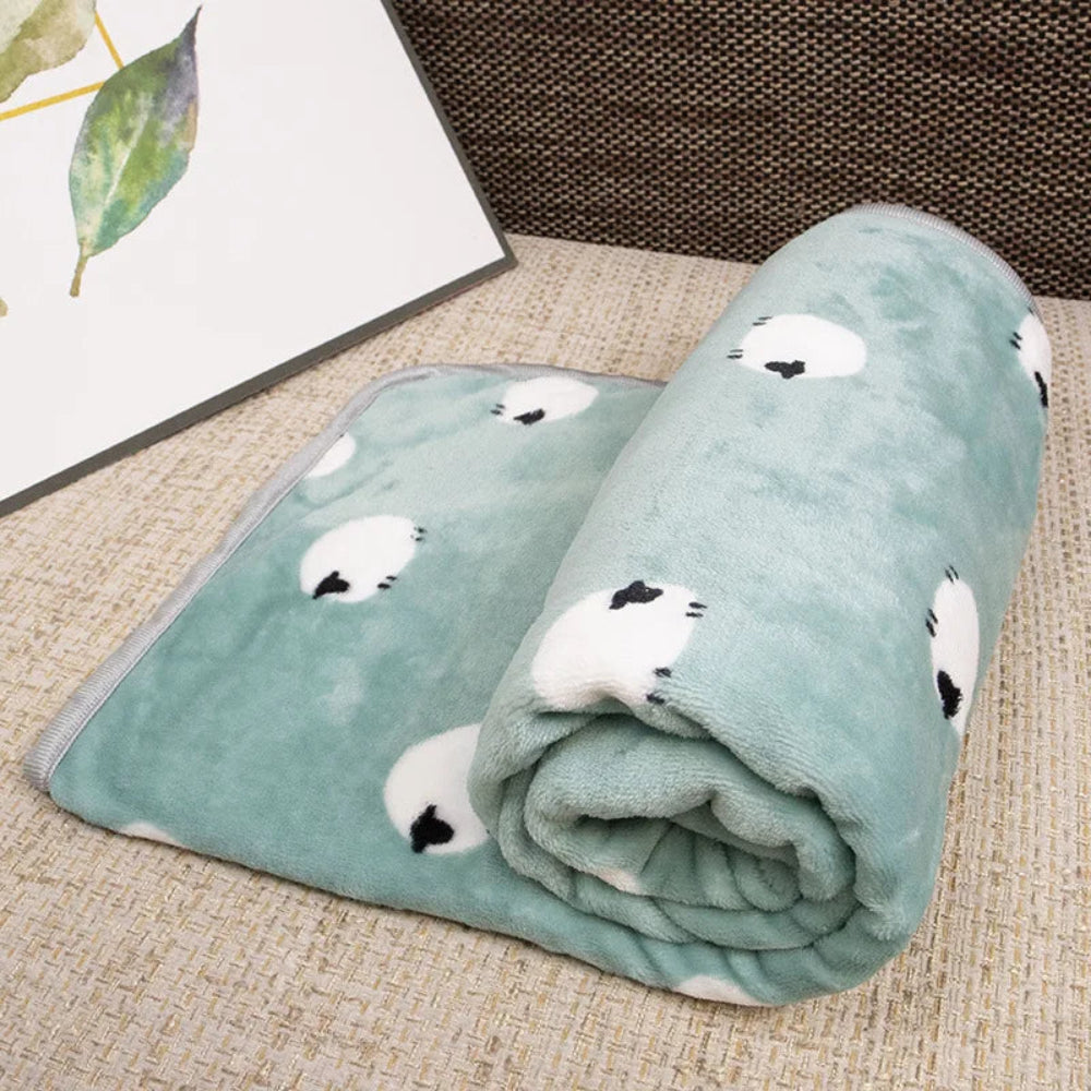 Cartoon Flannel Pet Blanket