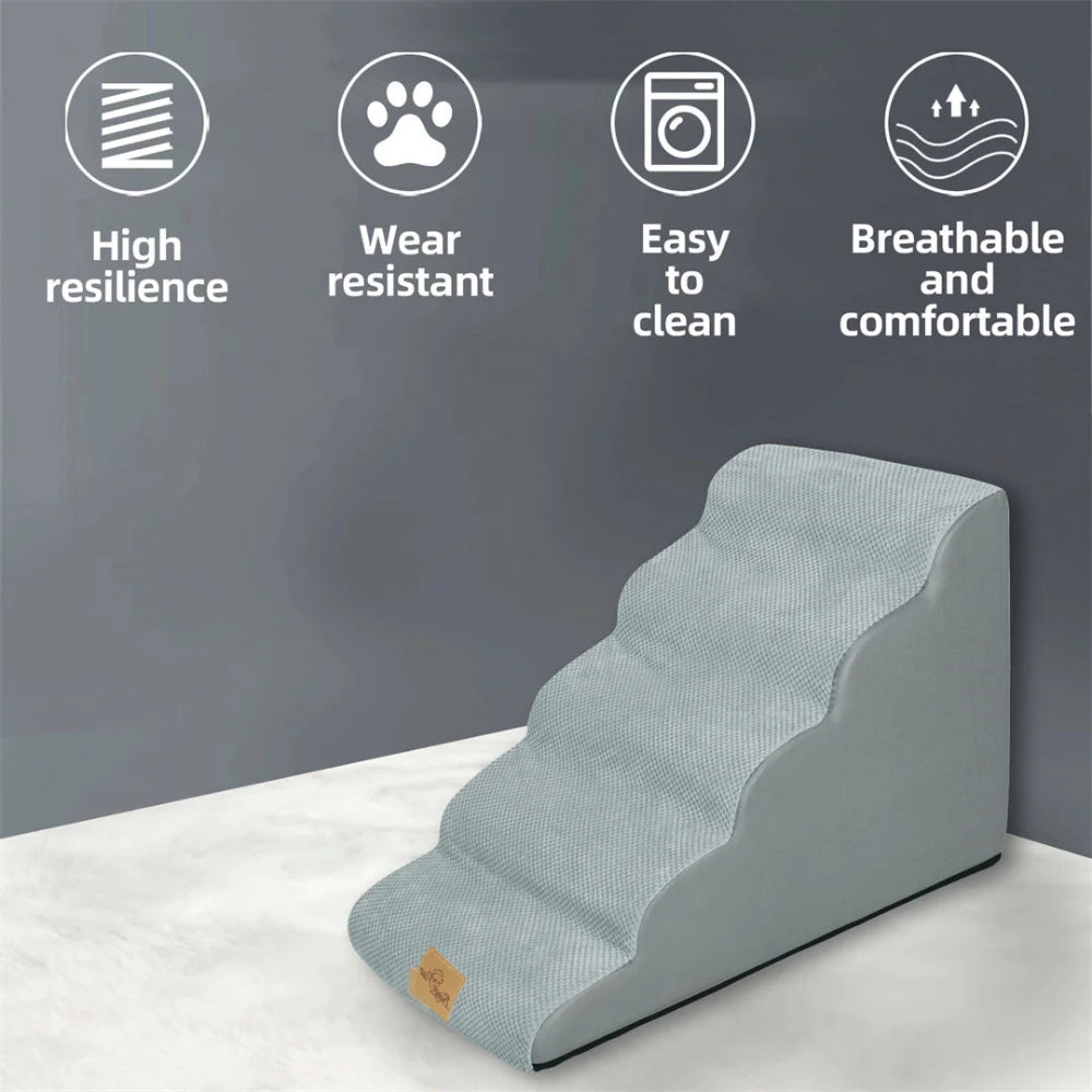 Foam Dog Stairs with Washable Cover