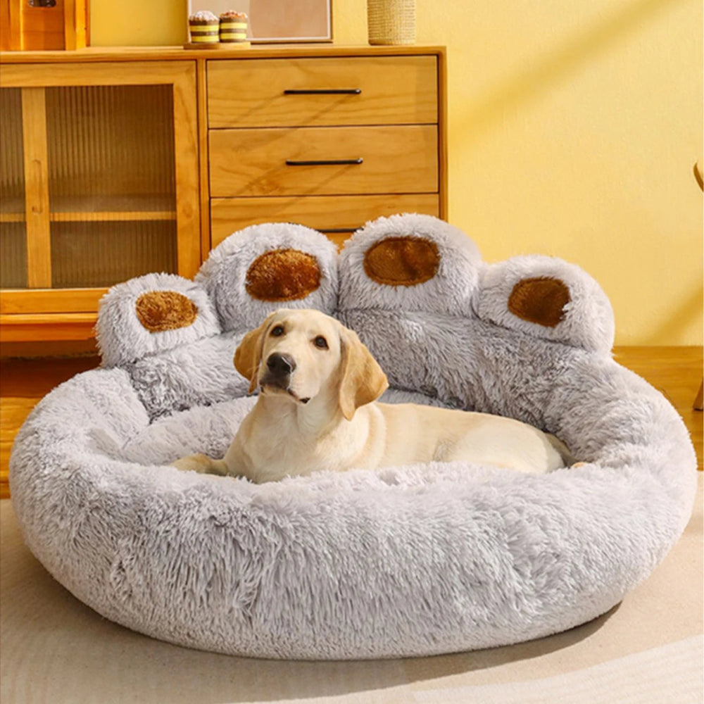 Fluffy Dog Bed & Pet Sofa Basket