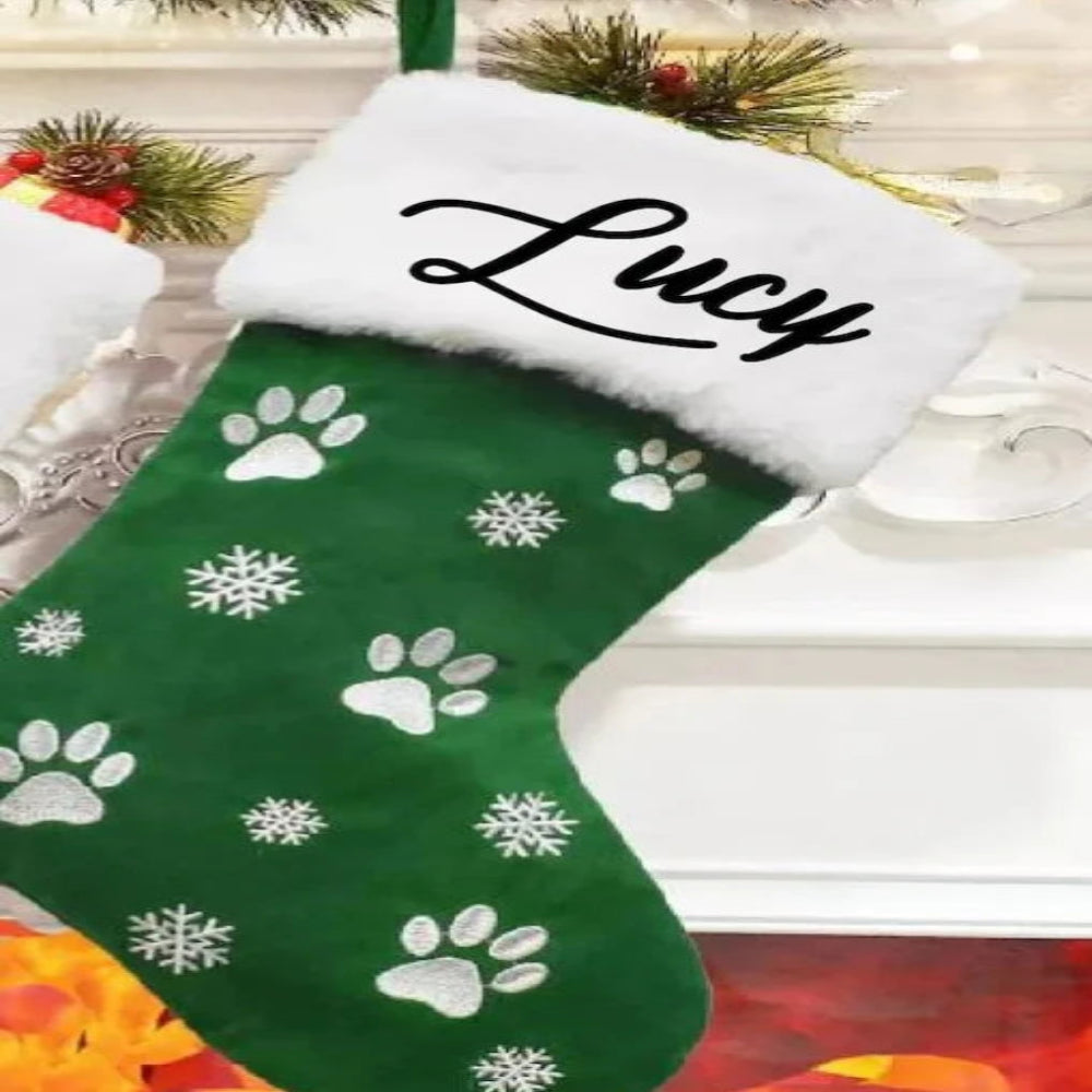 Personalized Paw Stockings