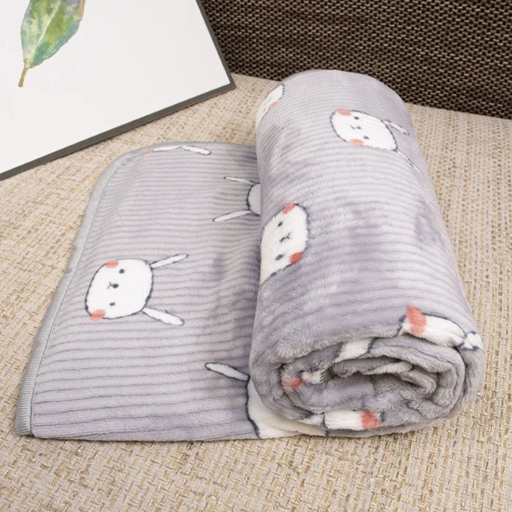 Cartoon Flannel Pet Blanket