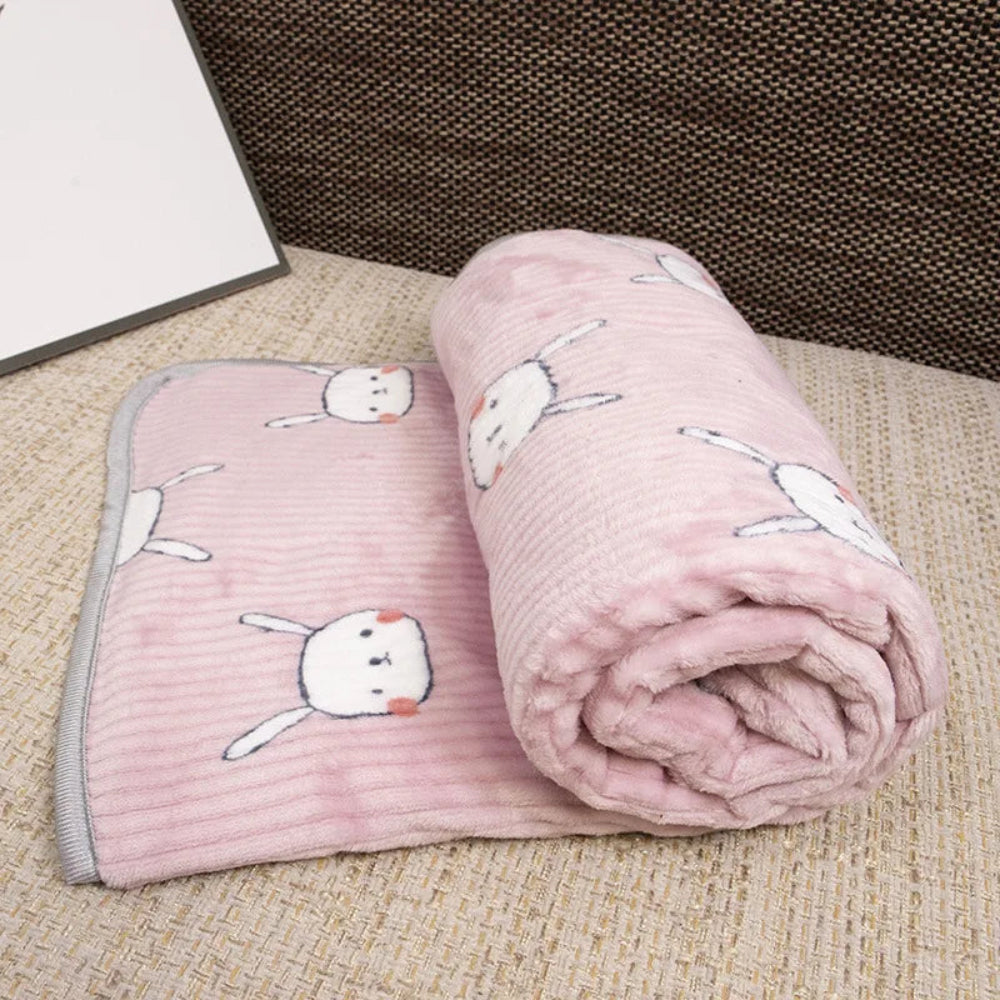 Cartoon Flannel Pet Blanket