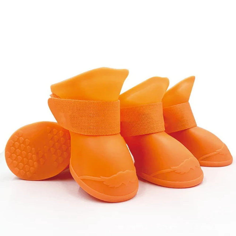 4Pcs Non-Slip Silicone Dog Boots