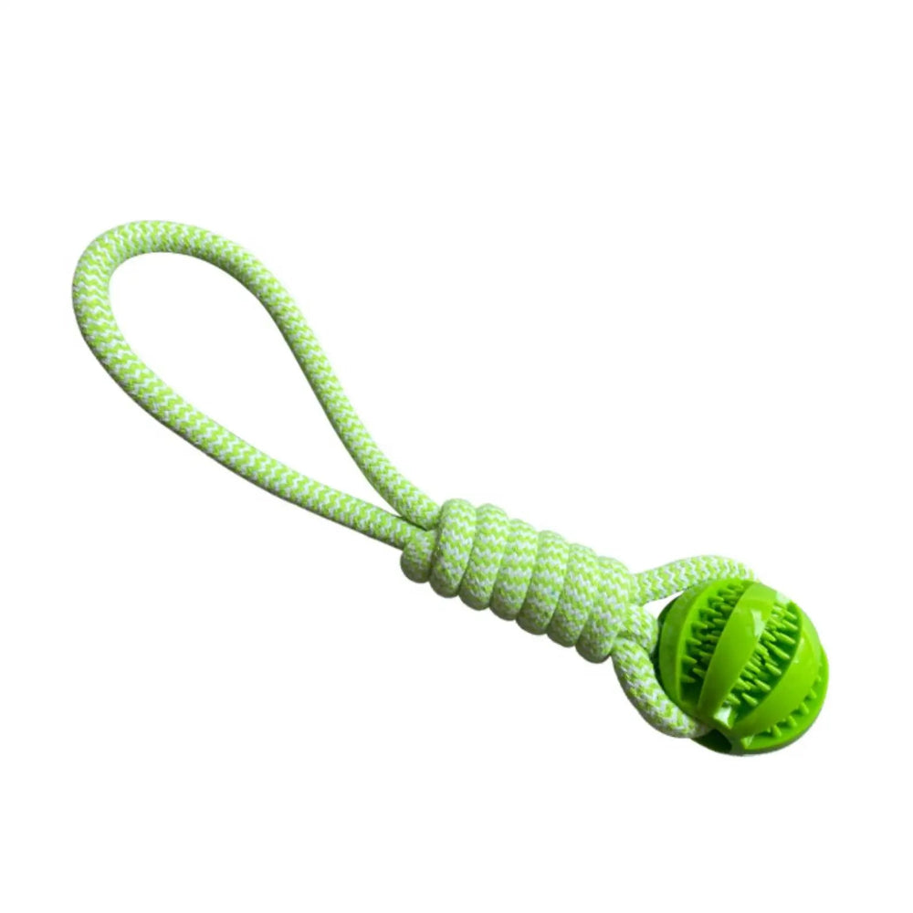 Interactive Treat Rope Dog Ball