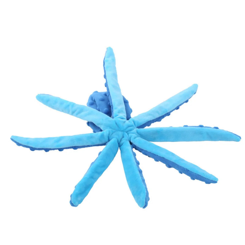 Pet Plush Octopus Puzzle Chew Toy