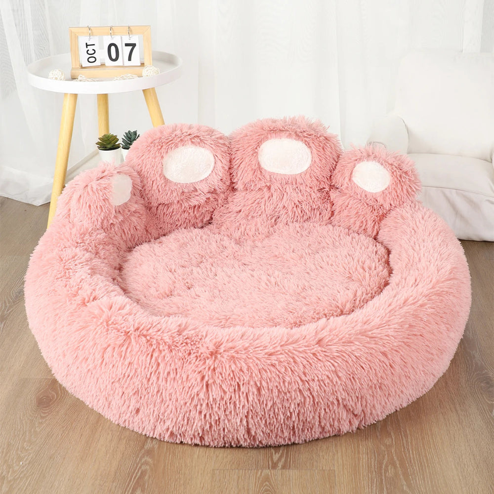 Fluffy Dog Bed & Pet Sofa Basket