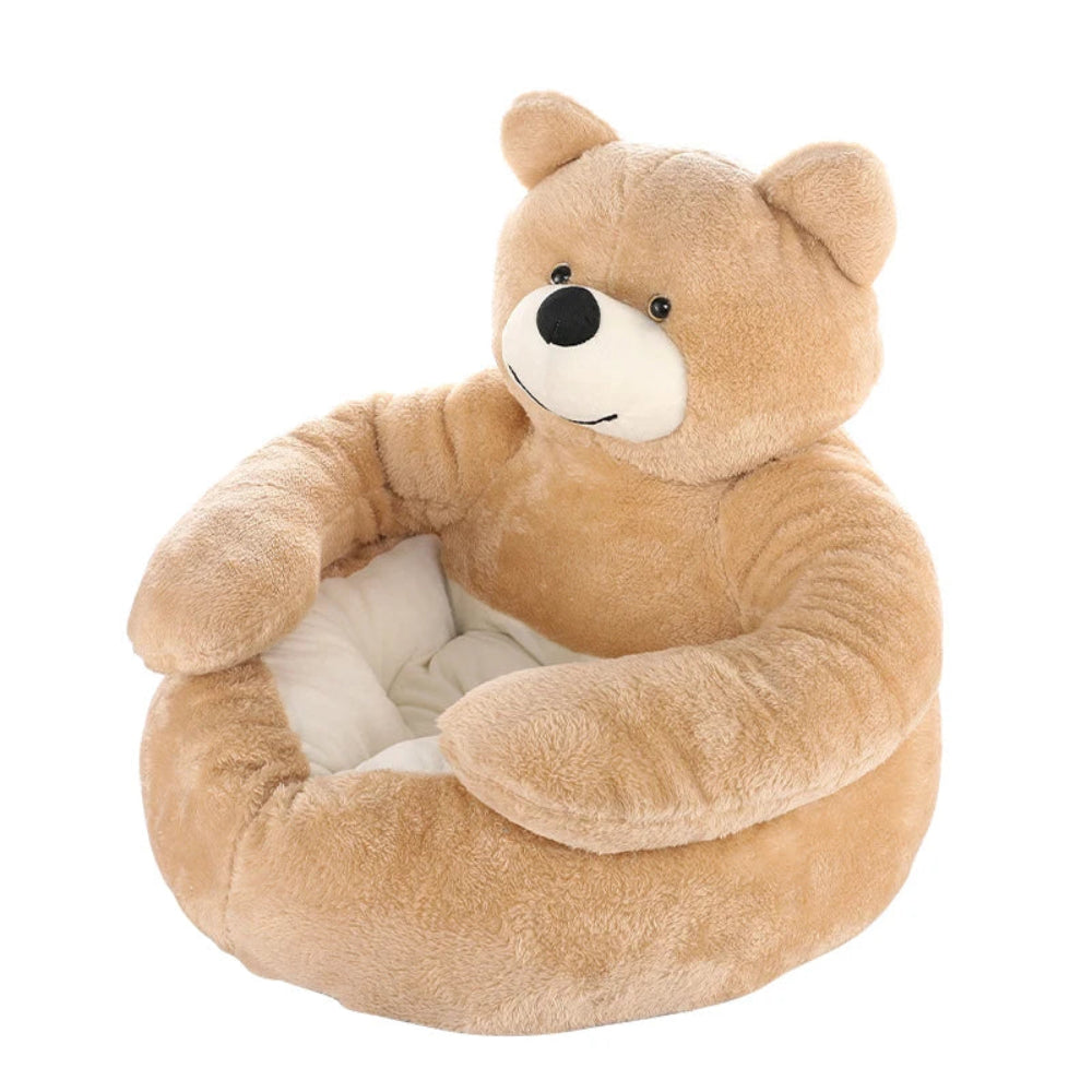 Winter Warm Bear Hug Dog Bed