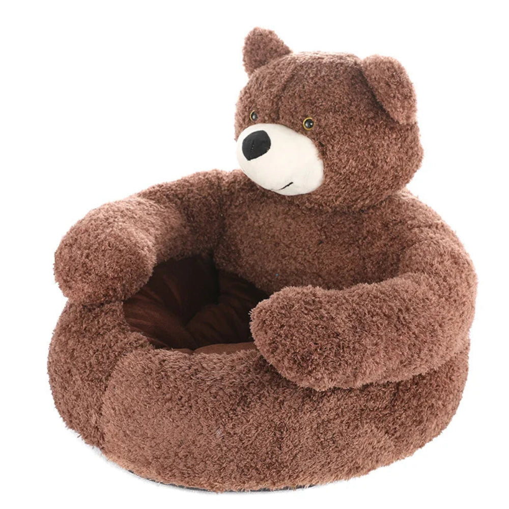 Winter Warm Bear Hug Dog Bed