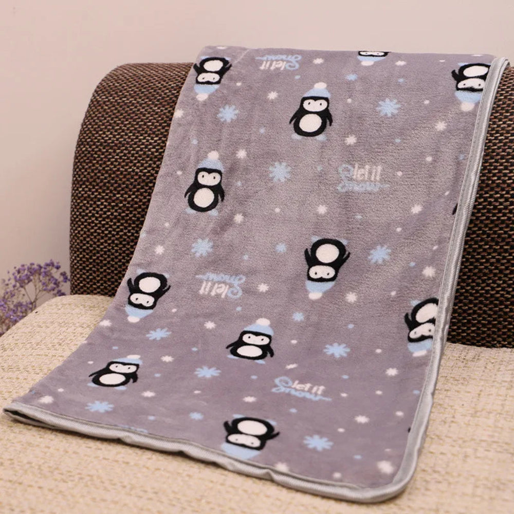 Cartoon Flannel Pet Blanket