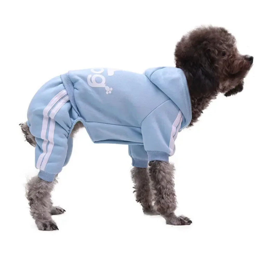 Winter Dog Hoodie Jumpsuit