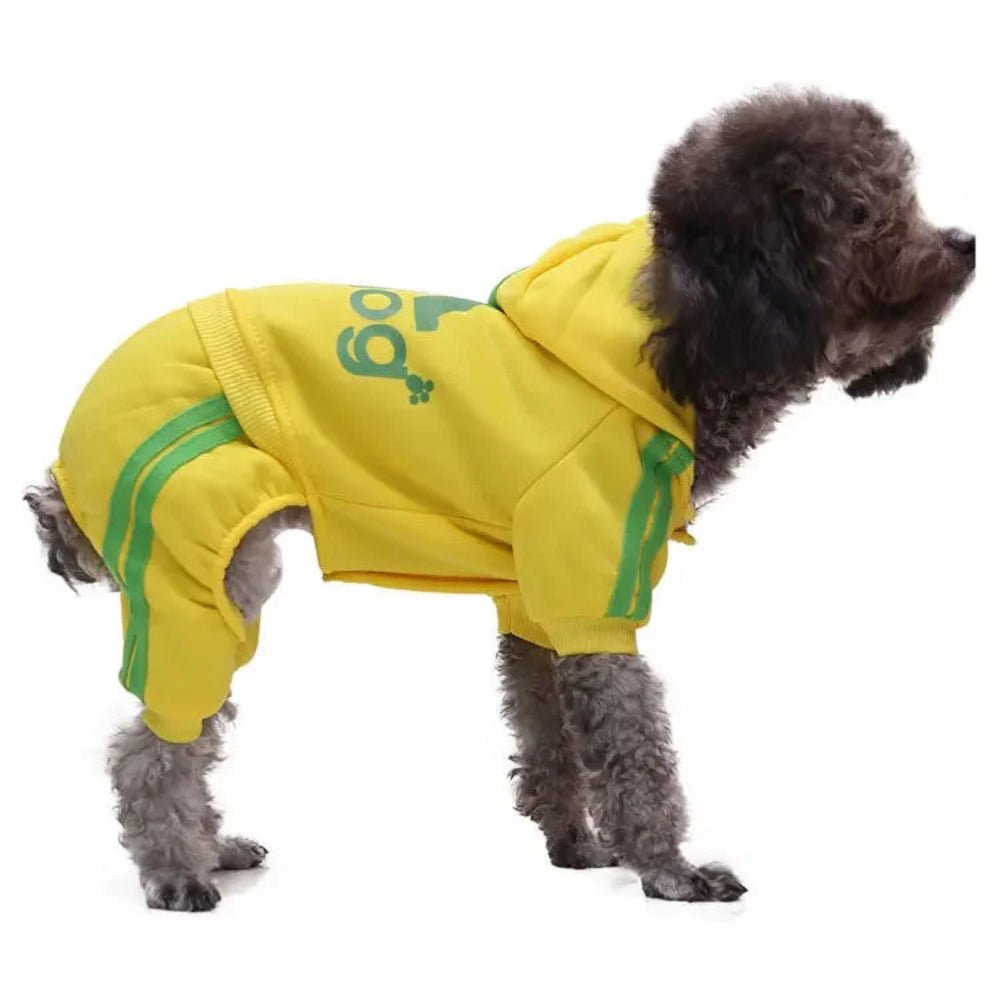 Winter Dog Hoodie Jumpsuit