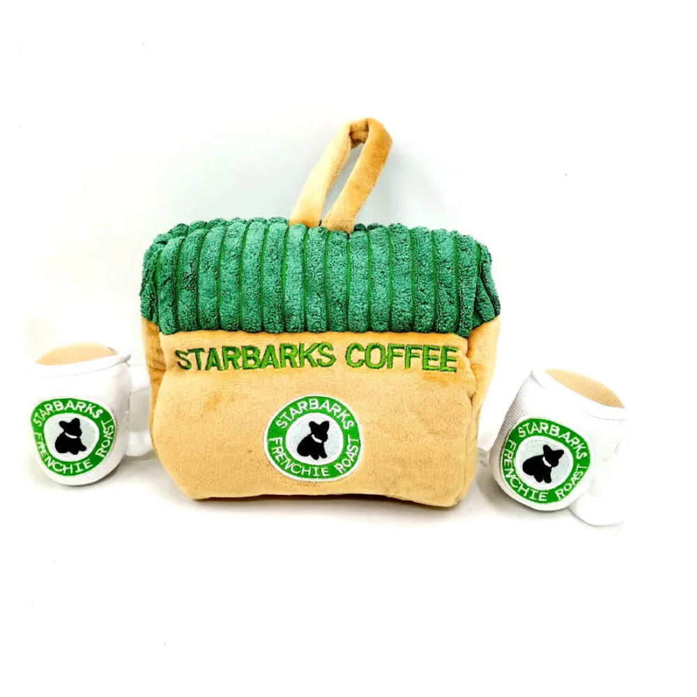 Starbuck Coffee Dog Plush Toy