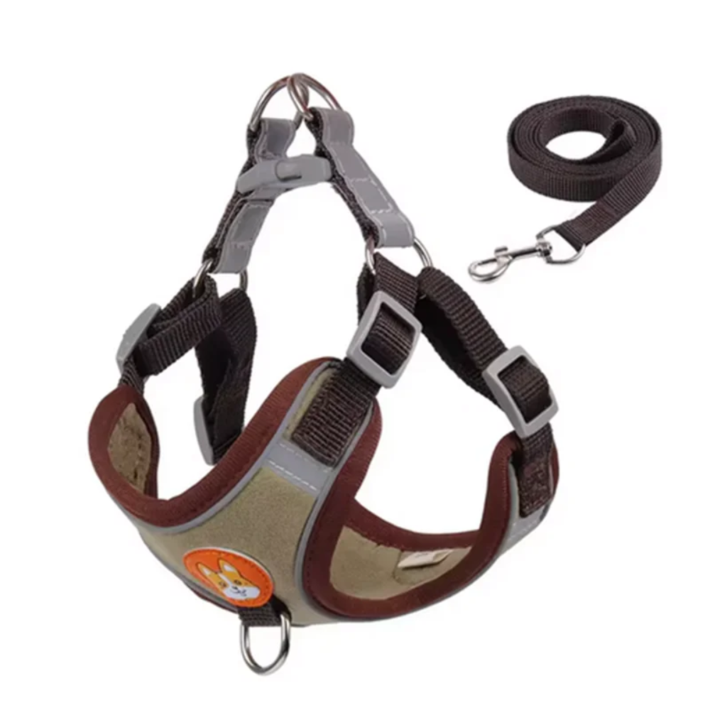 Adjustable Reflective Dog Harness & Leash