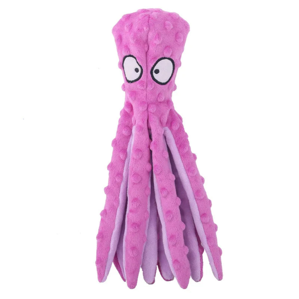 Pet Plush Octopus Puzzle Chew Toy