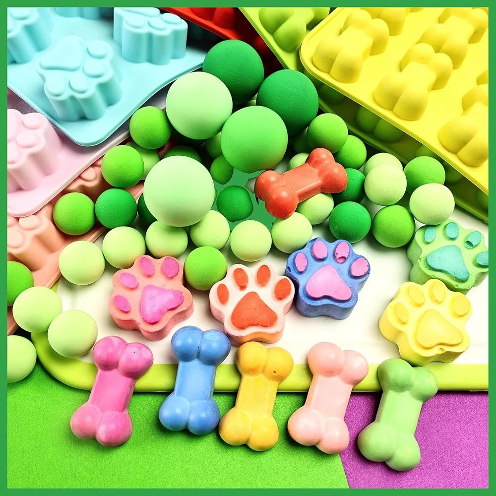 Dog Paw Silicone Mold Set