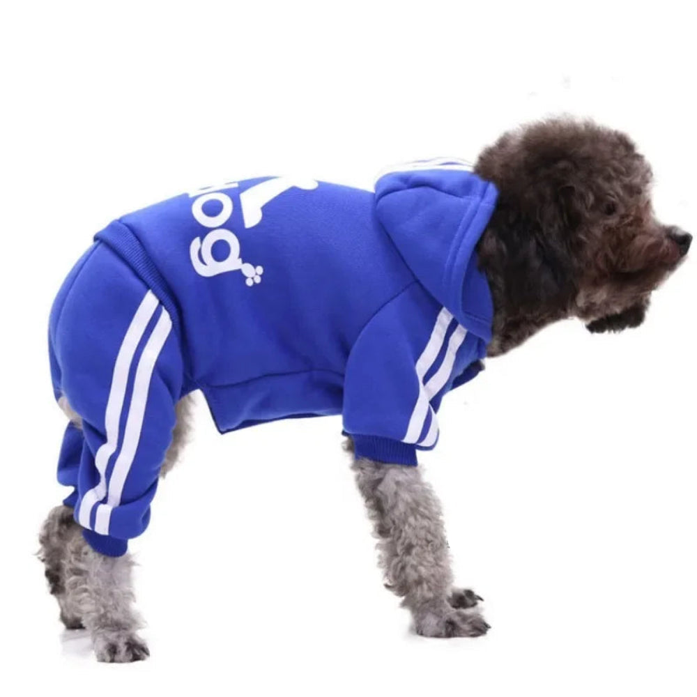 Winter Dog Hoodie Jumpsuit