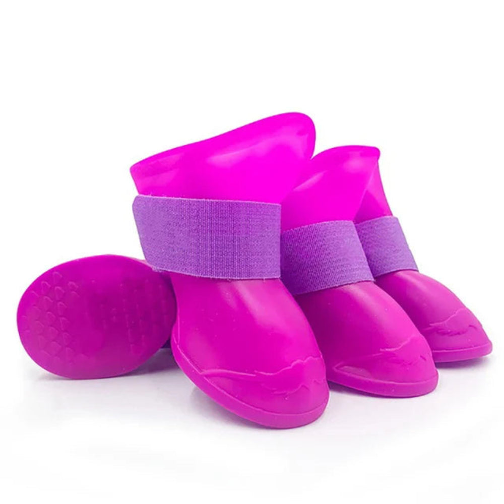 4Pcs Non-Slip Silicone Dog Boots