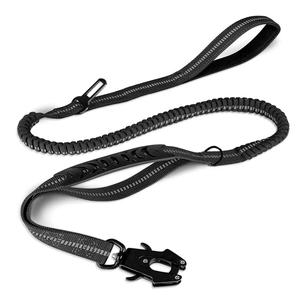 Reflective Shock-Absorbing Tactical Dog Leash