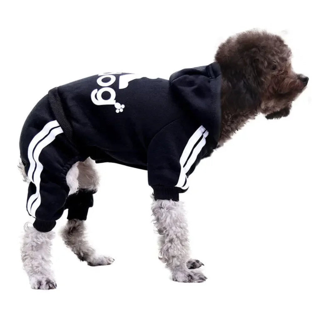 Winter Dog Hoodie Jumpsuit