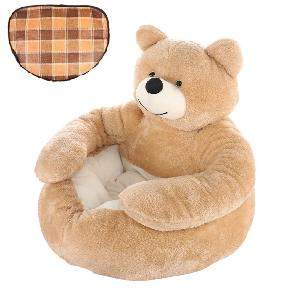 Winter Warm Bear Hug Dog Bed