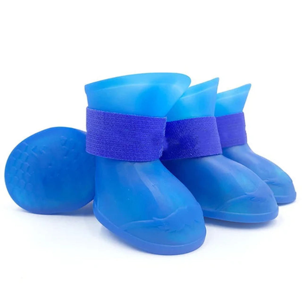 4Pcs Non-Slip Silicone Dog Boots