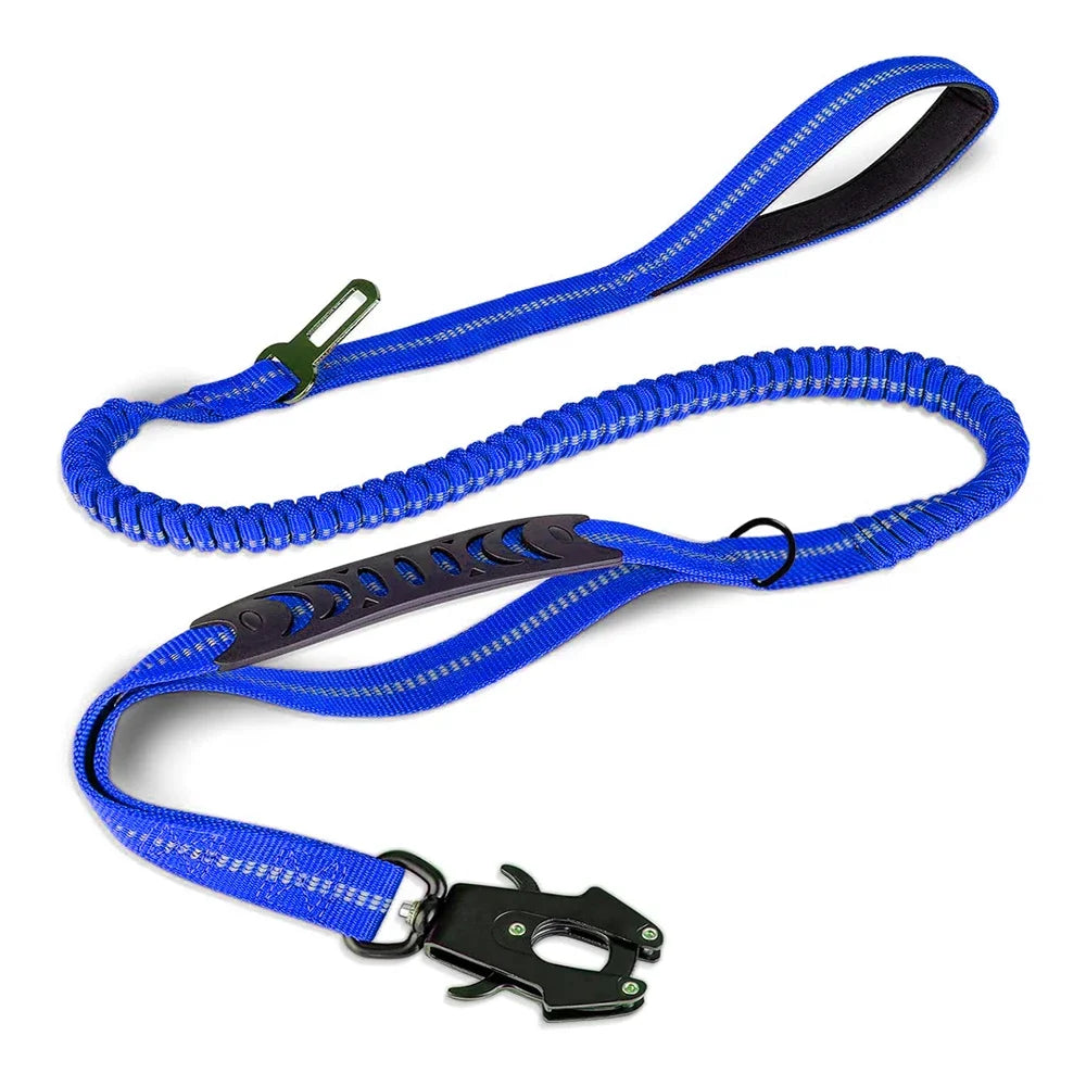 Reflective Shock-Absorbing Tactical Dog Leash