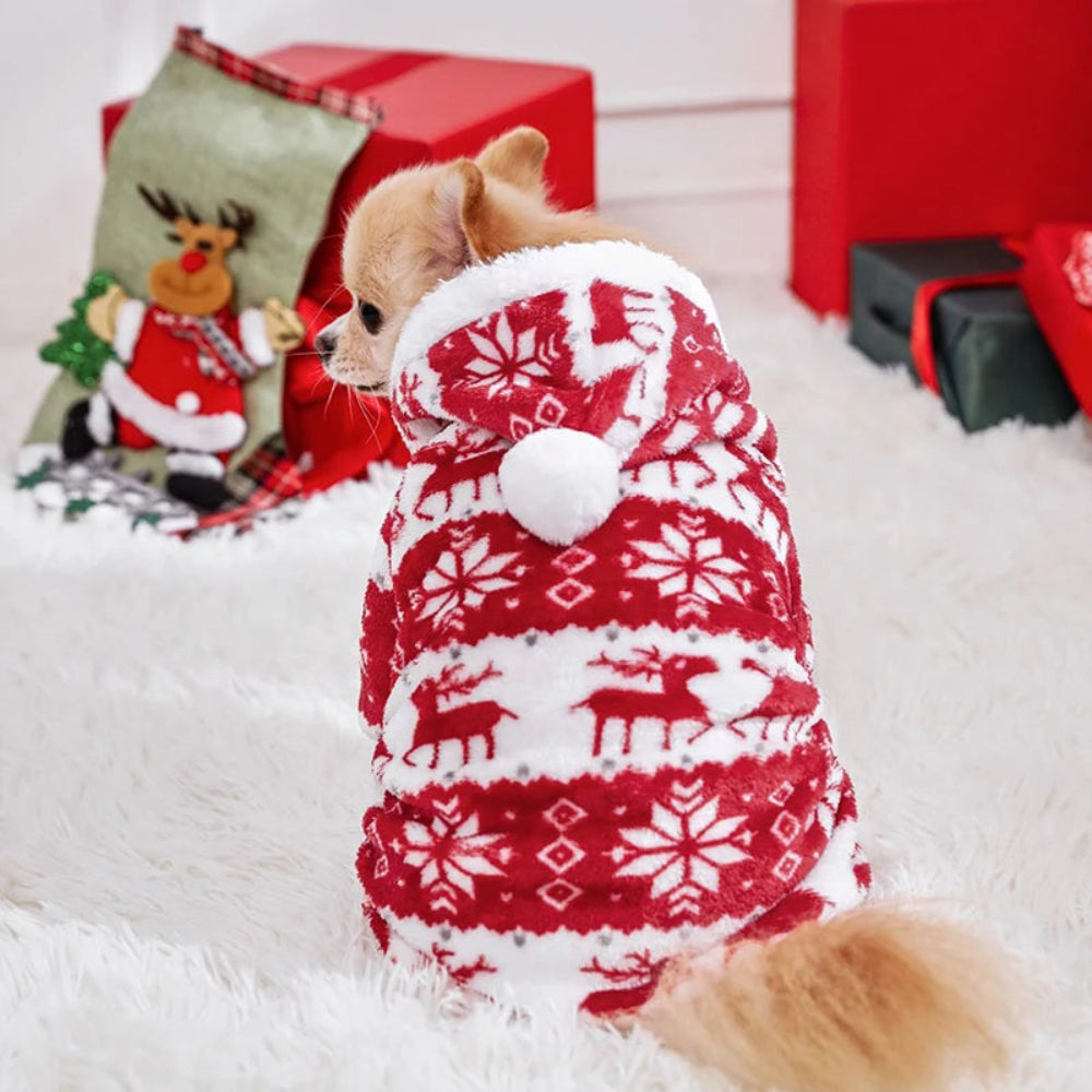 Winter Dog Christmas Jumpsuit Pajamas