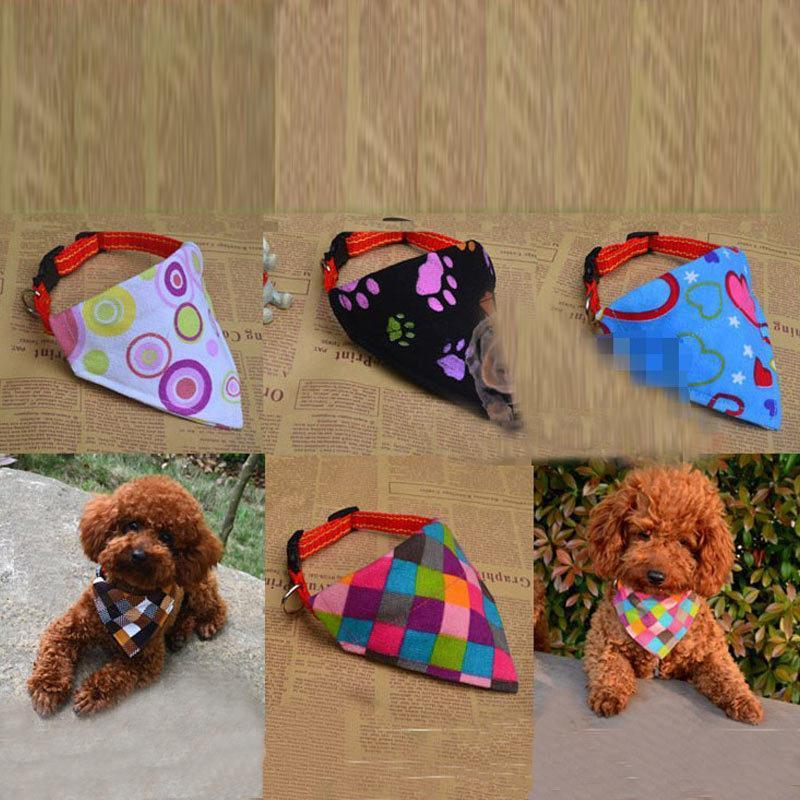 Funky Bandanna Collars Dog Neckerchief Happy Paws 